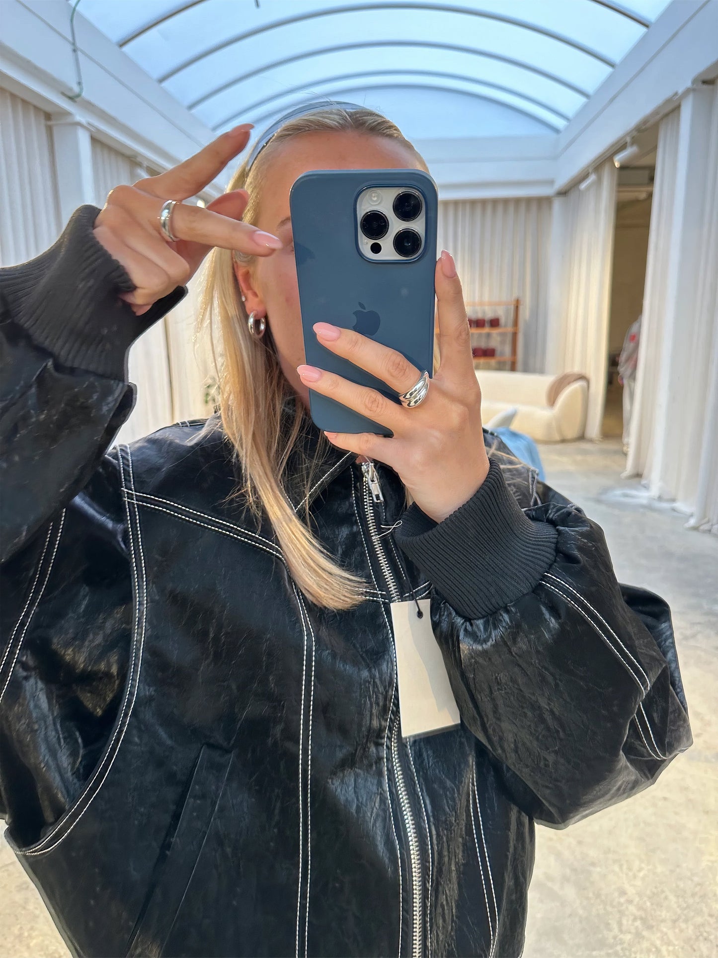 AMY | Oversized Leren Jas
