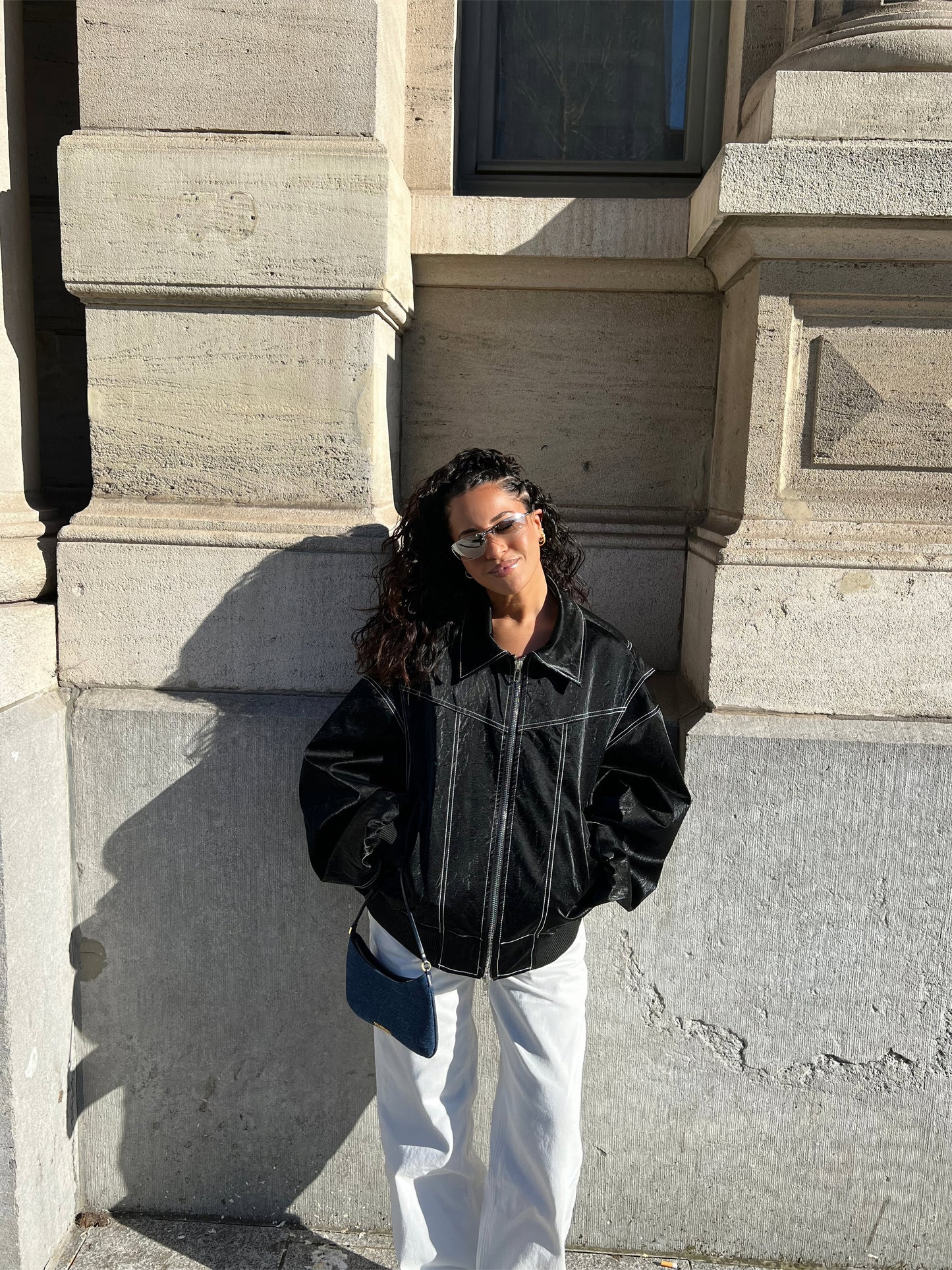 AMY | Oversized Leren Jas