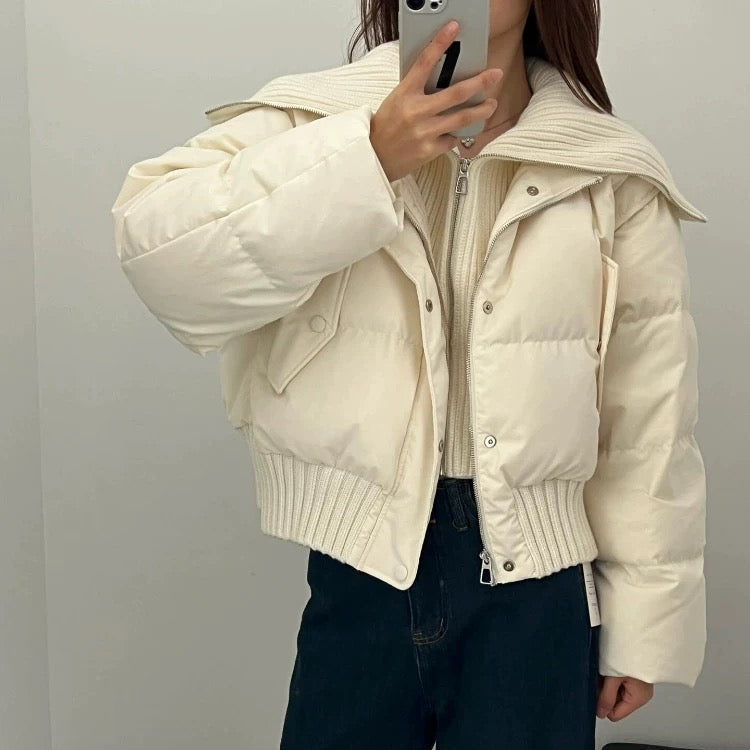 Luxe Cropped Pufferjack