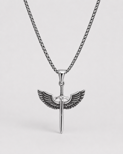 Winged Sword Necklace