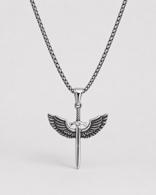 Winged Sword Necklace