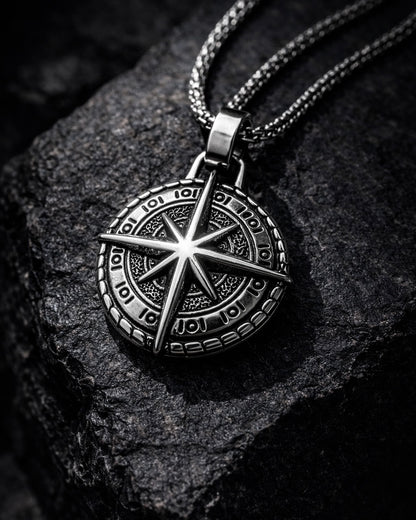 Titan Compass Necklace