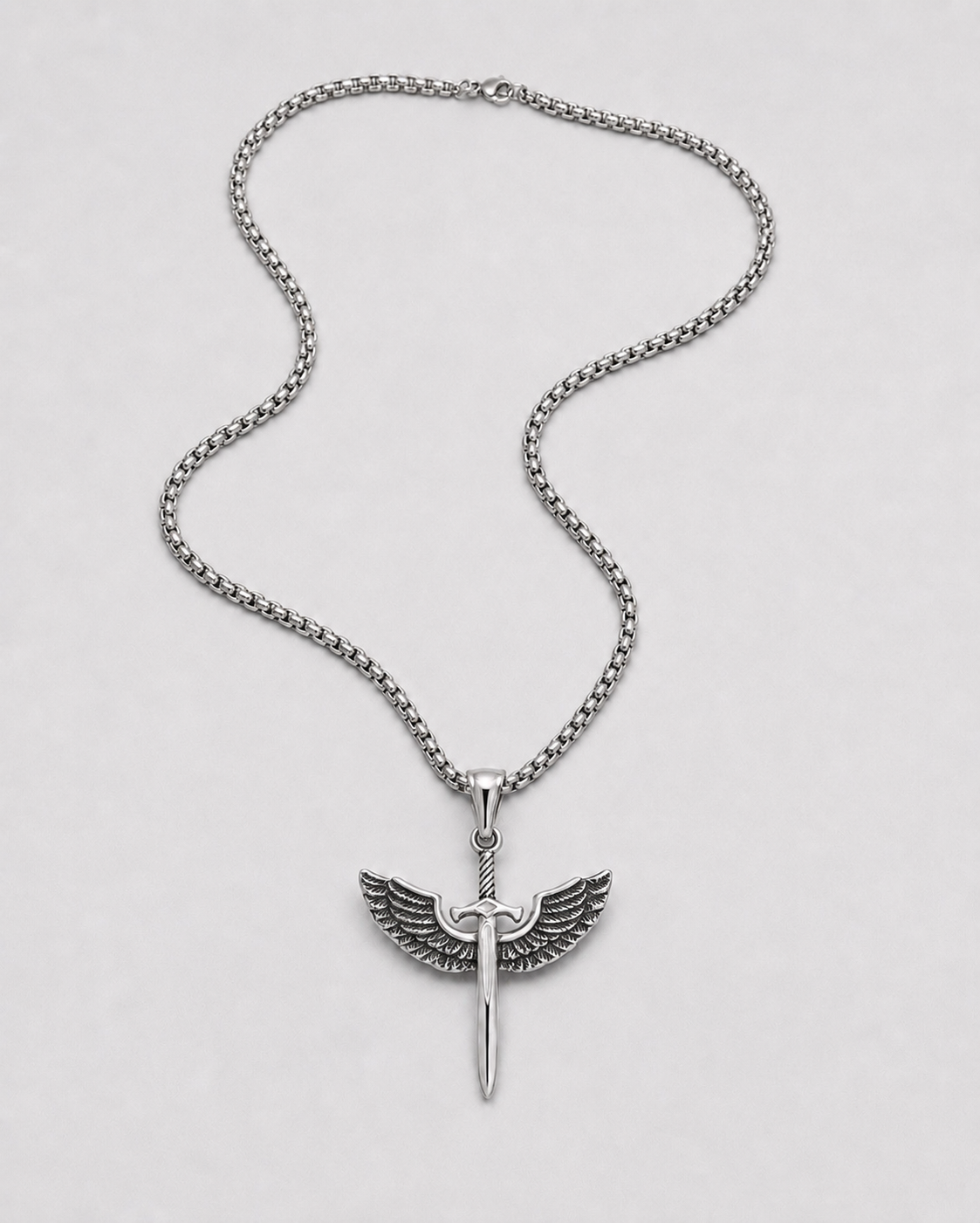 Winged Sword Necklace