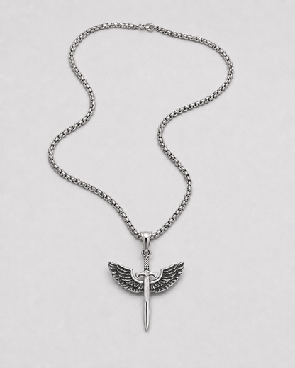 Winged Sword Necklace