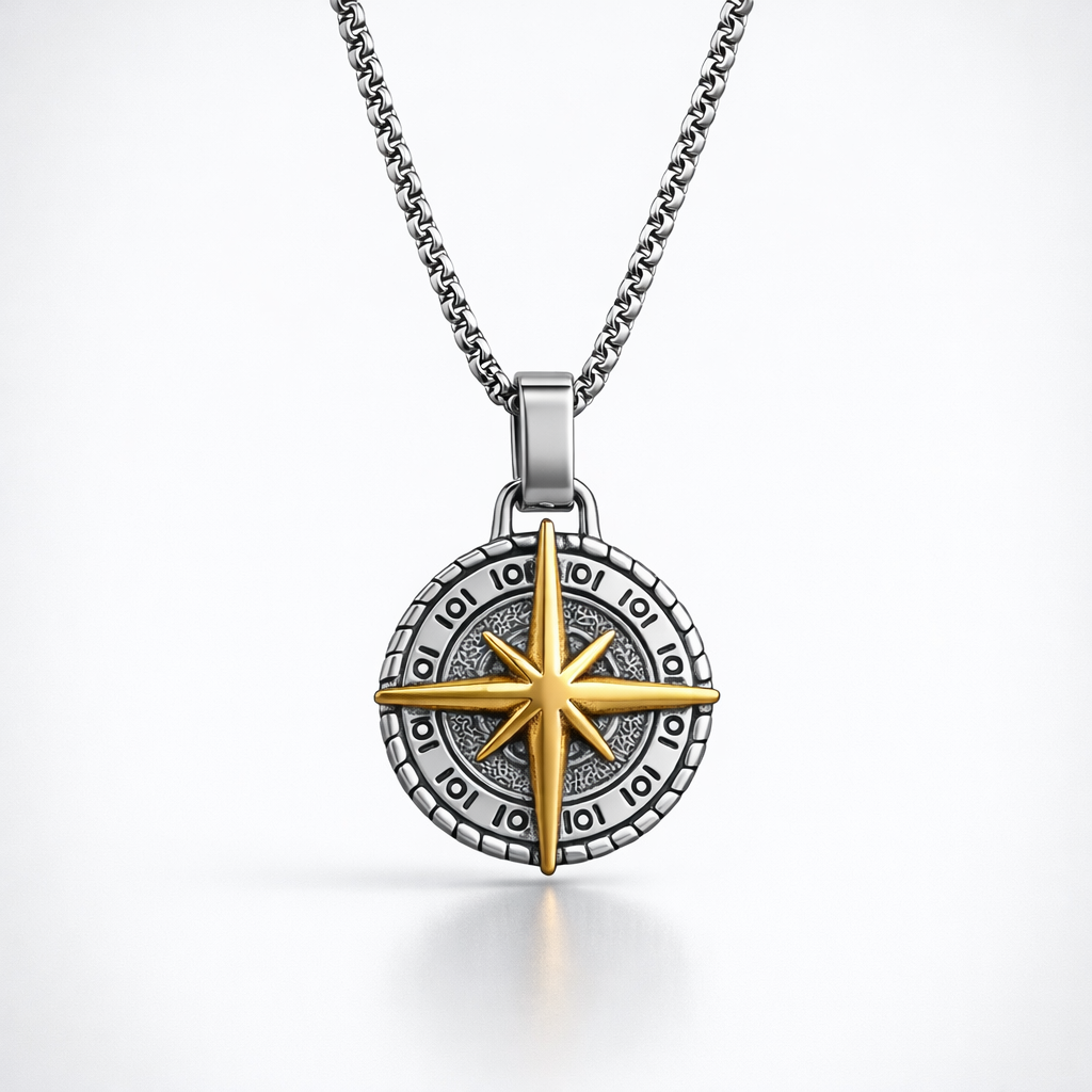 Titan Compass Necklace