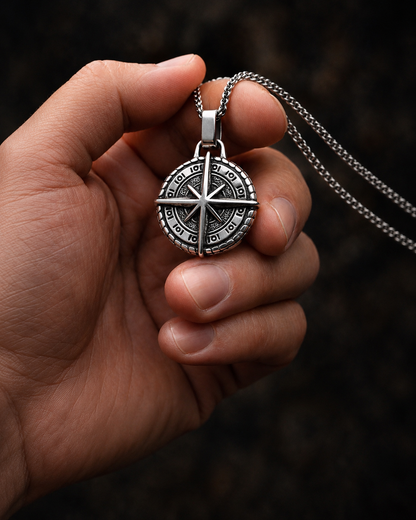 Titan Compass Necklace