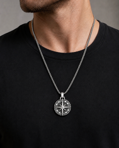 Titan Compass Necklace