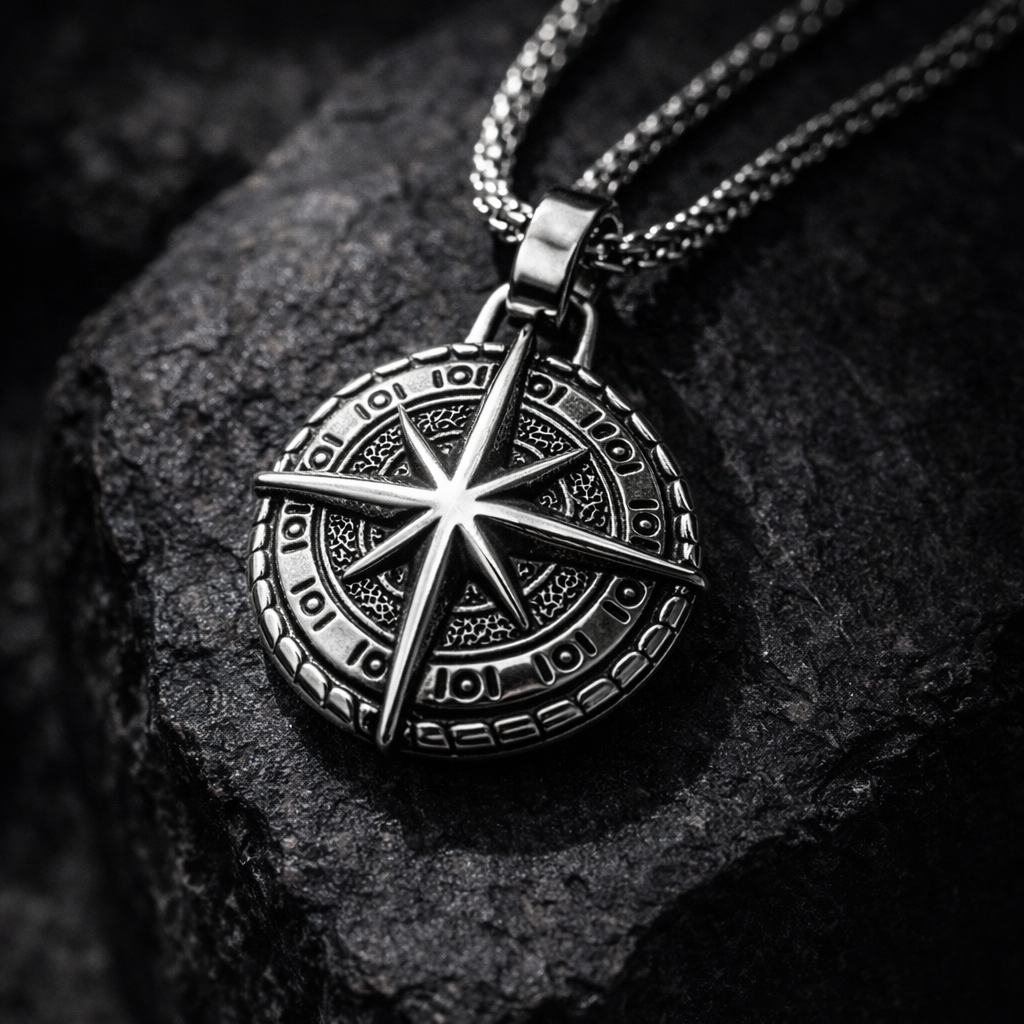 Titan Compass Necklace